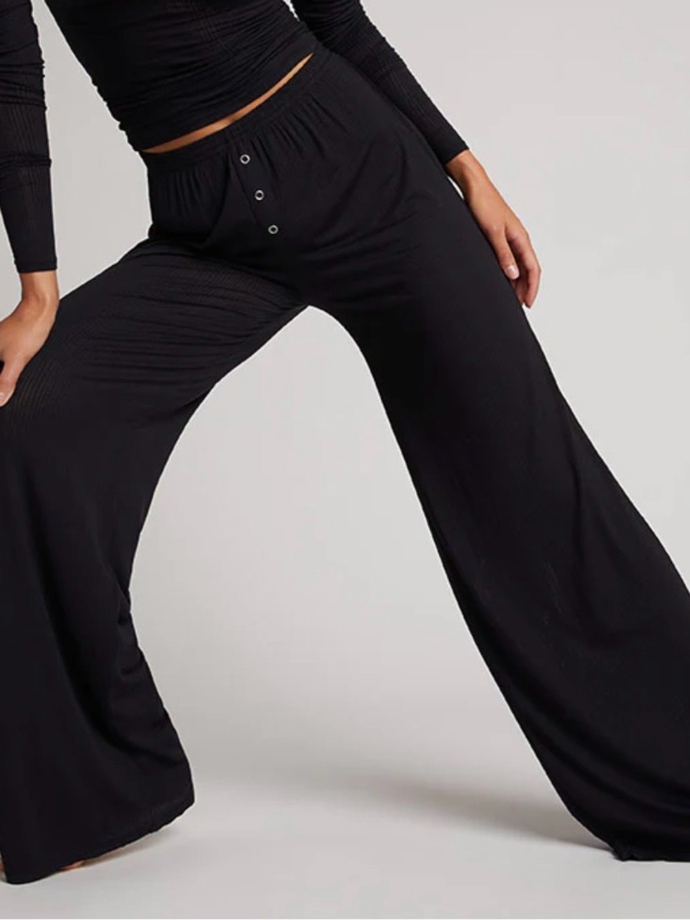 Negative Underwear Whipped Track Pant- Black- Size Large